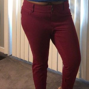 Burgundy stretch work Torrid pants 18.
